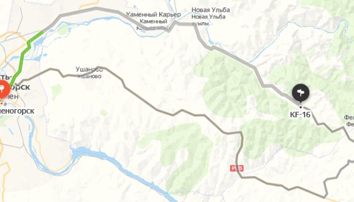 Altai Alps - Route map